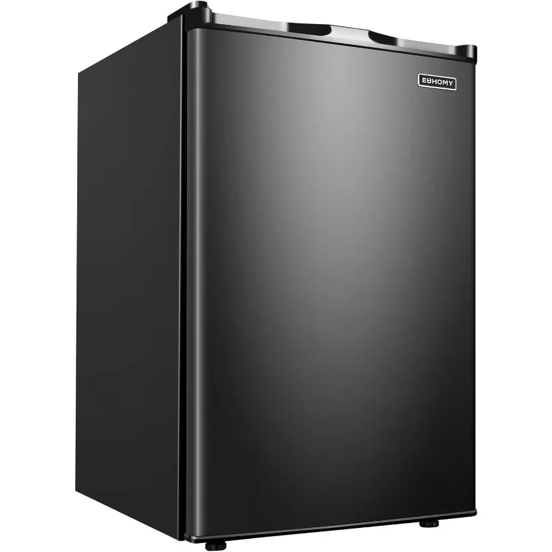 3.0Cubic Feet, Single Door Compact Mini Freezer with Reversible Door,Small freezer for Home,Dorms,Apartment,Office, Black