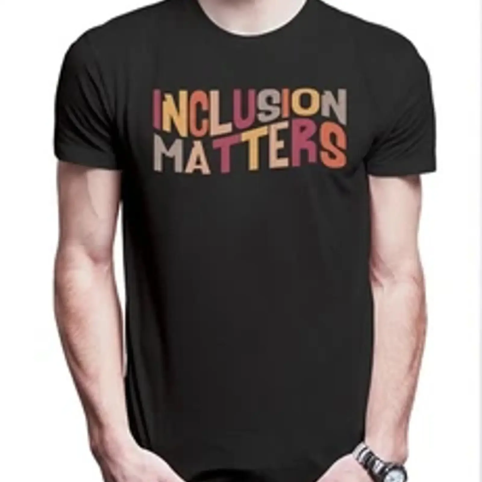 Inclusion Matters Men's T Shirt Autism Diversity Integration vintage Washed Stretched Casual Soft Stylish Breathable Unisex