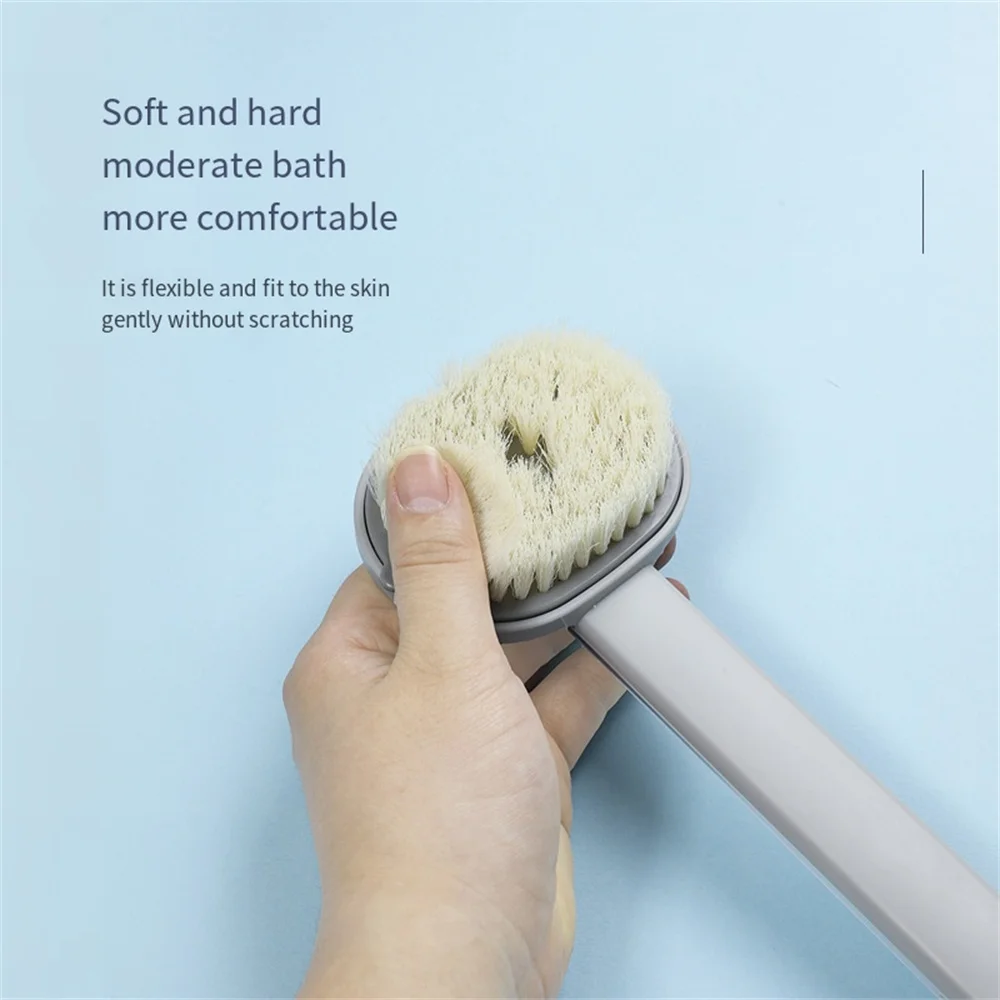 Multifunctional Detachable Bath Brush Back Body Bath Shower Sponge Scrubber Brushes With Handle Massager Bathroom Brush