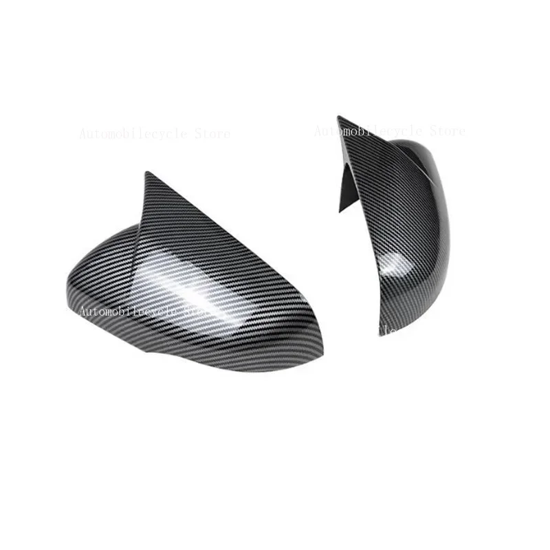 Car Sticker Rearview Side Mirror Cover Wing Cap Fit For Ford Edge 2015 -2021 Rear View Case Trim Carbon Fiber