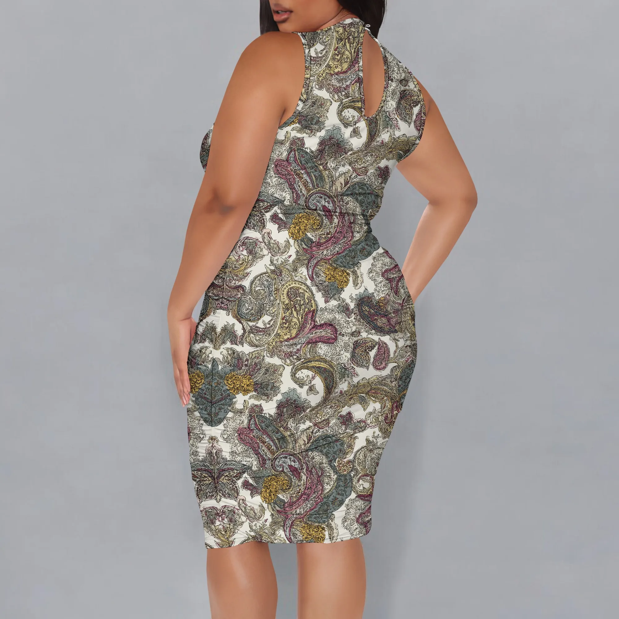 Рисунок 6 - Винтажное платье больших размеров с принтом пейсли