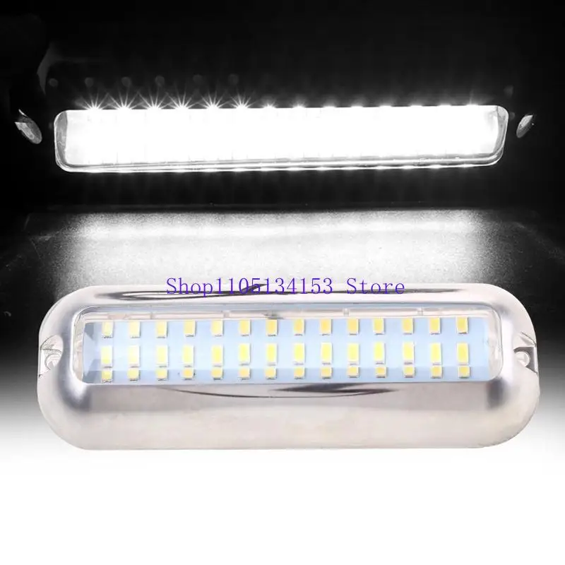 

kl23 80W Stainless Steel 42 LED Blue Underwater Pontoon Marine Boat Transom Light