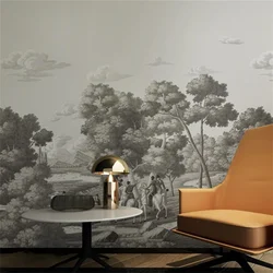 Custom Wallpaper 3D Living Room Bedroom Mural French Countryside Wallpapers European Western Painting Background Landscape mural