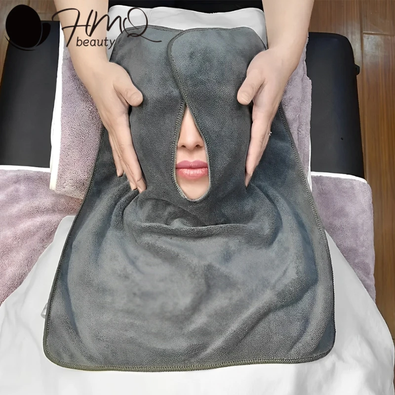 

U Shape Towels Professional Split Design Microfiber Treatment Neck Cosmetic Esthetician Salon Spa Steam Towel Eyelashes Supplies