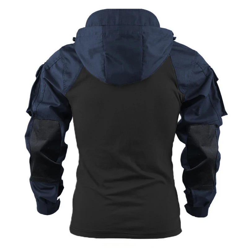 Tactical Combat Shirts Men Long Sleeve US Army CP Hiking T-shirt Camo Hooded Quick-dry CS Paintball T-Shirt Tops Wear-resisting view 4