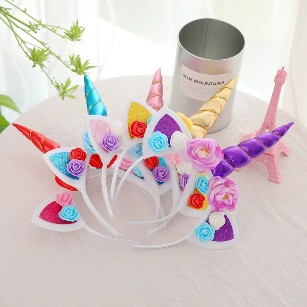 

Unicorn Headband for Hair Hoop Headdress Hairband Headpiece Halloween