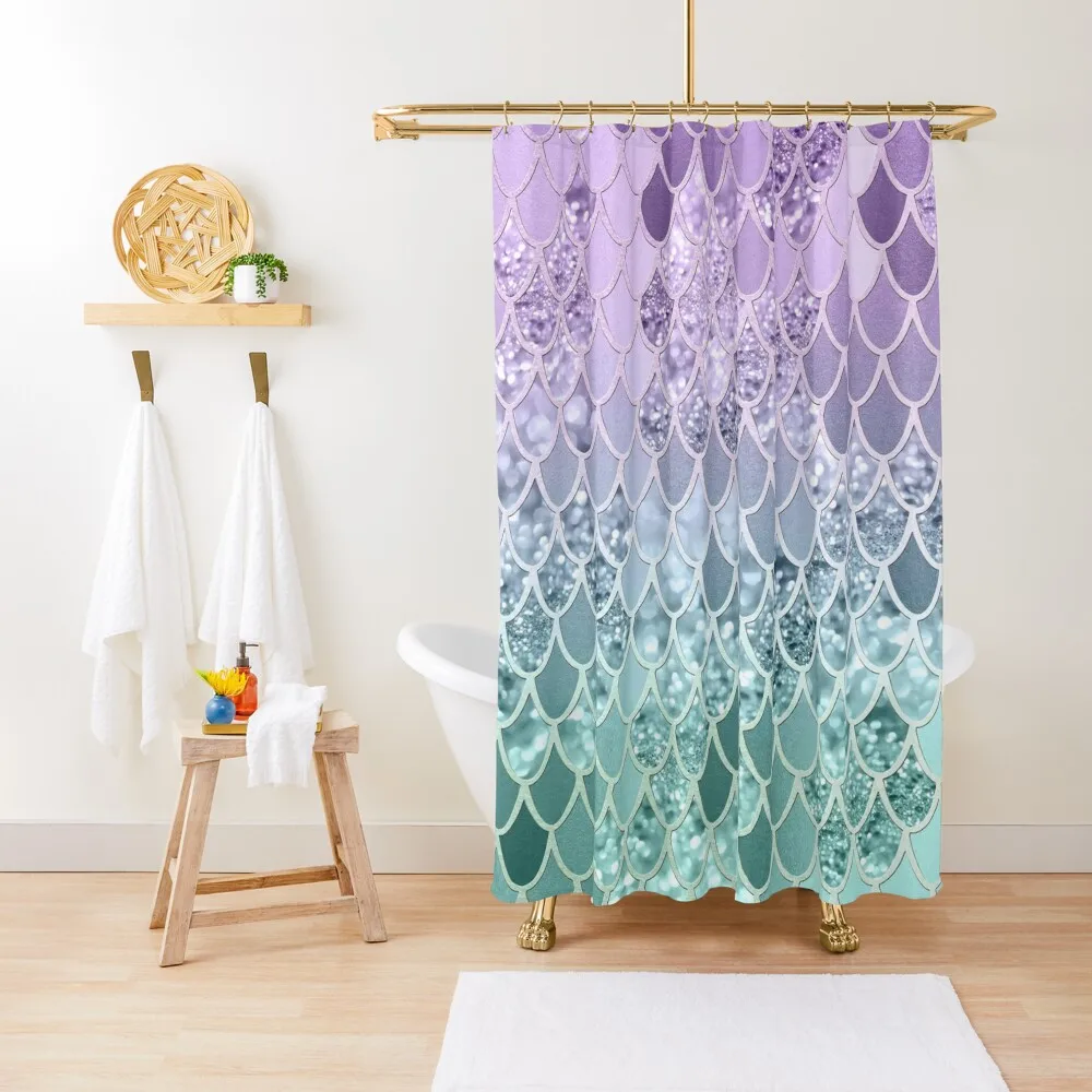 

Mermaid Glitter Scales #1 (Faux Glitter) #shiny #decor #art Shower Curtain Shower Bath Bathroom Decor Funny Shower Curtain