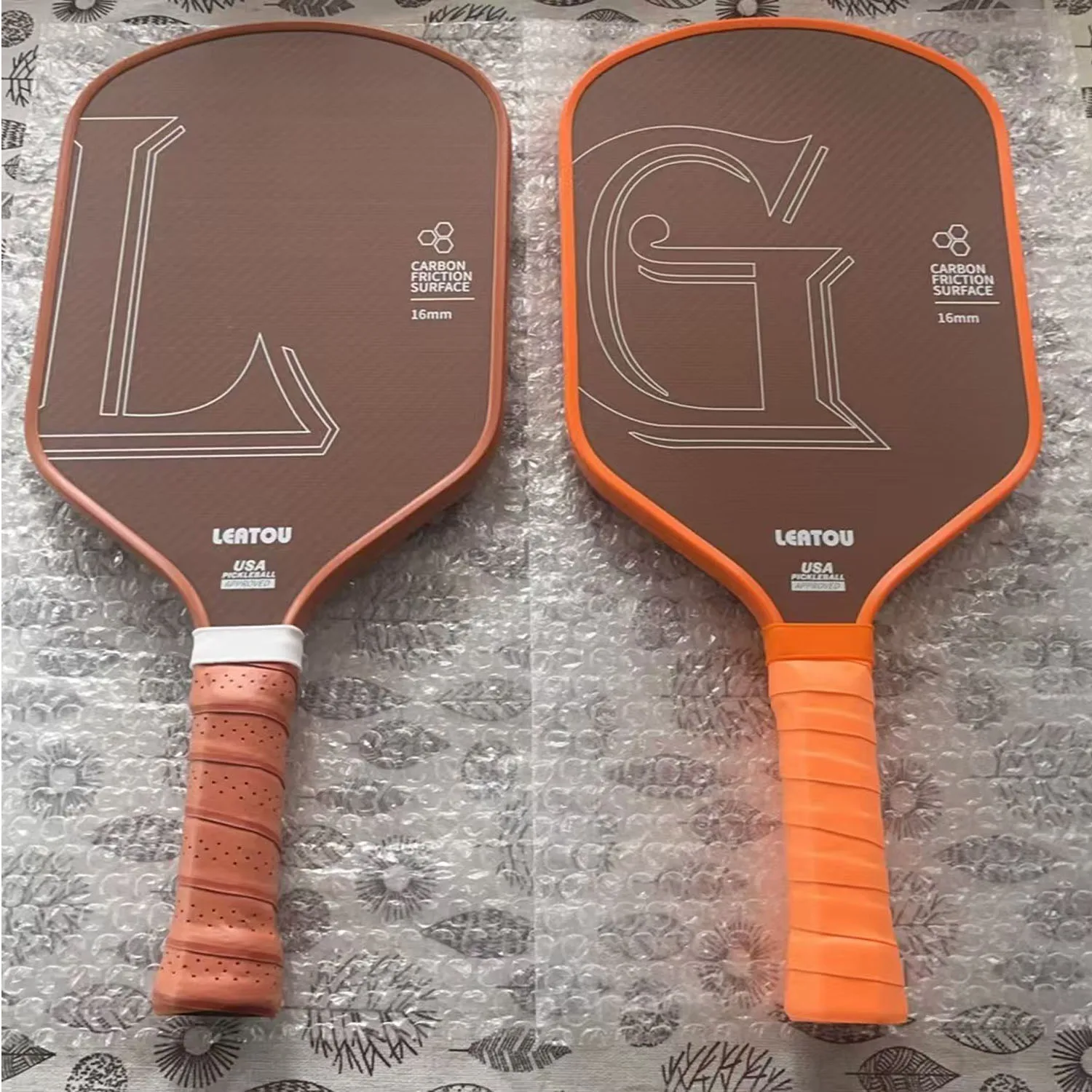 Racchette da pickleball in Kevlar da 16 mm professionali approvate dall'USAPA per racchette da pickle con controllo della potenza rotante Fibra di carbonio aramidica