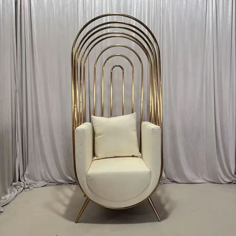 Golden Wedding Bride Sofa Chair Event Hotel Furniture