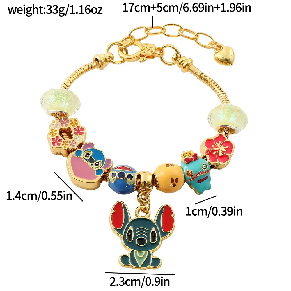 Hot Selling Cartoon Anime Star Baby Stitch Hot Selling Bracelet Adjustable New Bracelet Jewelry Christmas Gift Birthday Gift