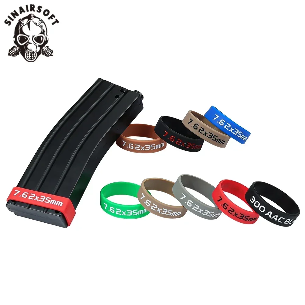 Revista táctica Airsoft 7,62 mm con banda marcador - imagen 4