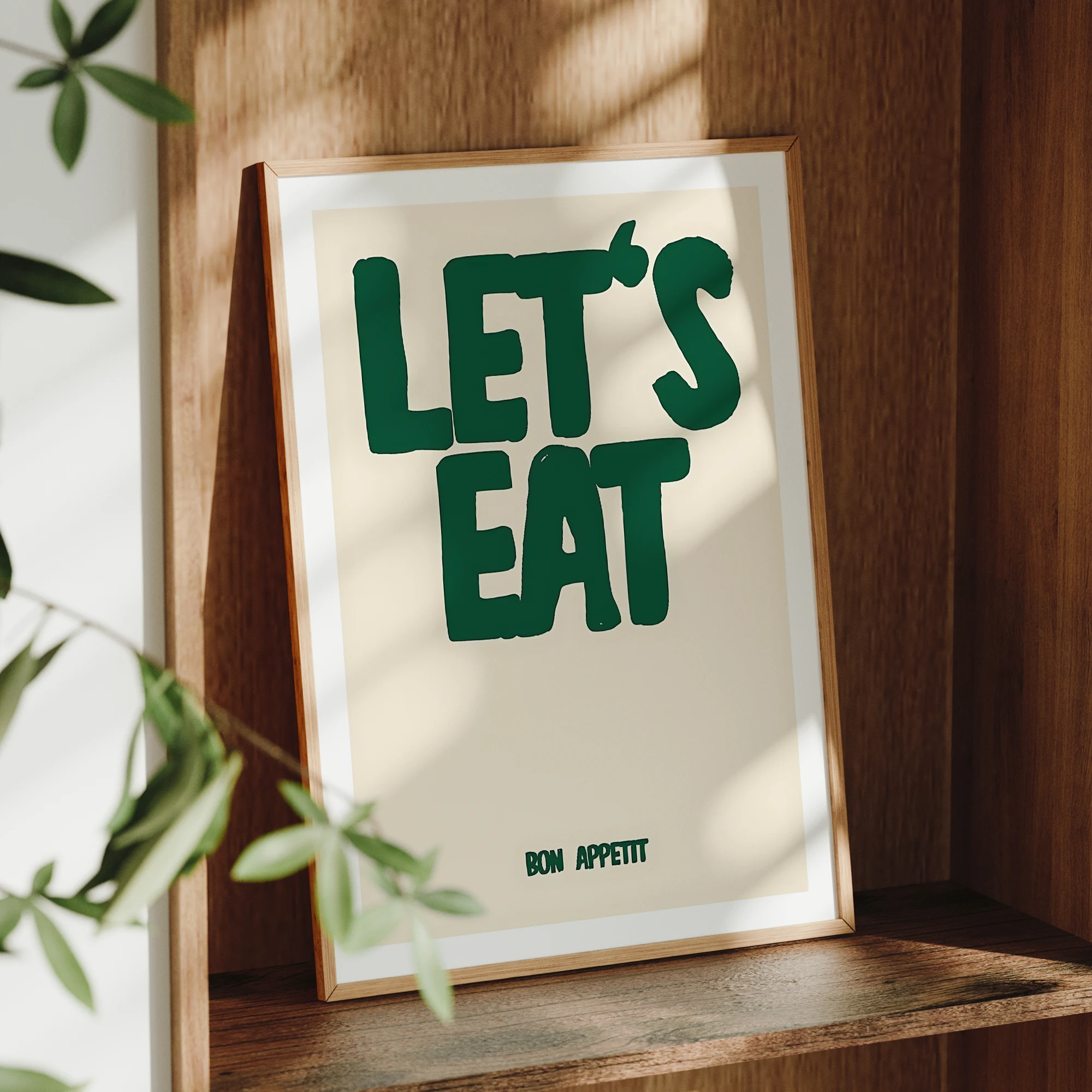 Lets Eat Wall Art Prints Canvas Painting Poster Picture For Living Bed Dining  Kitchen Room Home Decor image 3