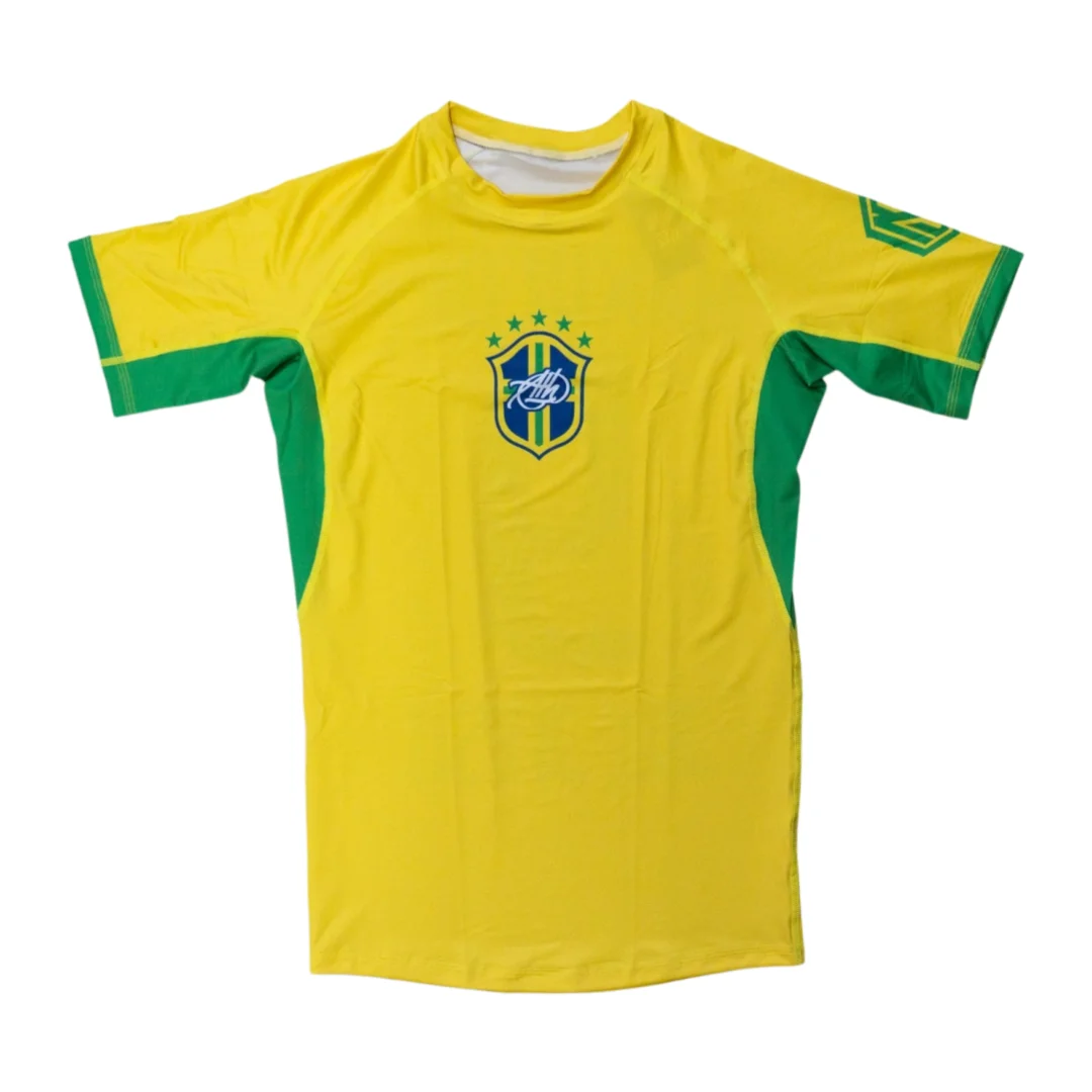 Brazilian Jiu Jitsu Football Jersey Style Rash Guard Hardcore Adult Kids Combat Training T-Shirt Summer Breathable Quick-drying view 2