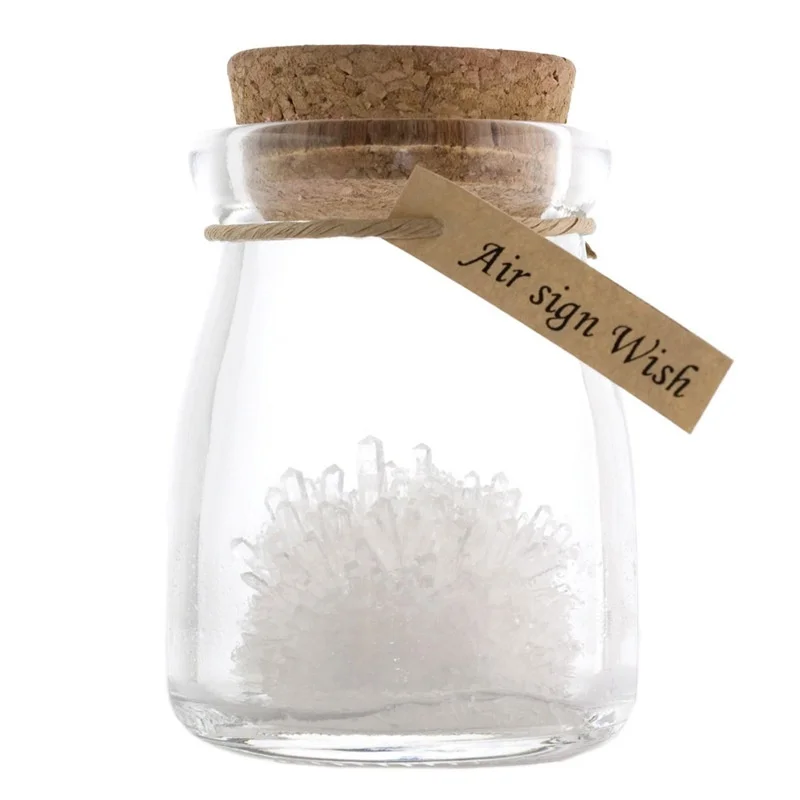 Kit educativo de experimentos científicos de cultivo de cristal, juguetes de rocas de cristal hechos a mano para el desarrollo de la inteligencia de los estudiantes