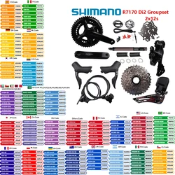 Shimano 105 Di2 Groupset R7170 12s Groupset R7170 Brake R7100 Crankset R7150 FD R7150 RD Original Shimano