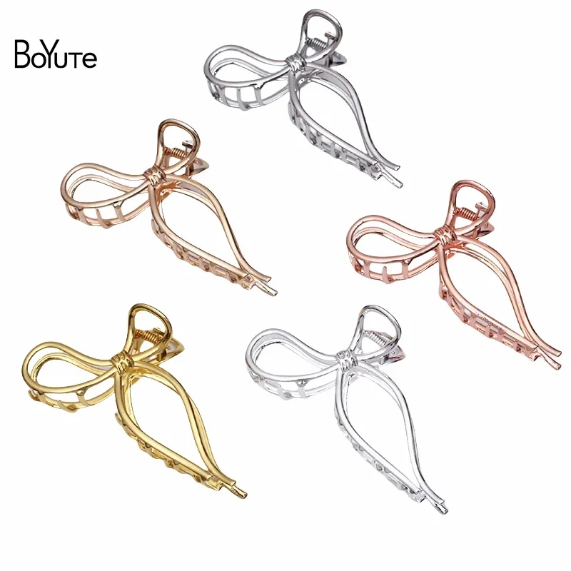 BoYuTe (5 pezzi/lottp) artigli per capelli in lega di metallo da 11.5cm materiali per Clip di squalo grande accessori per gioielli fai da te fatti a mano