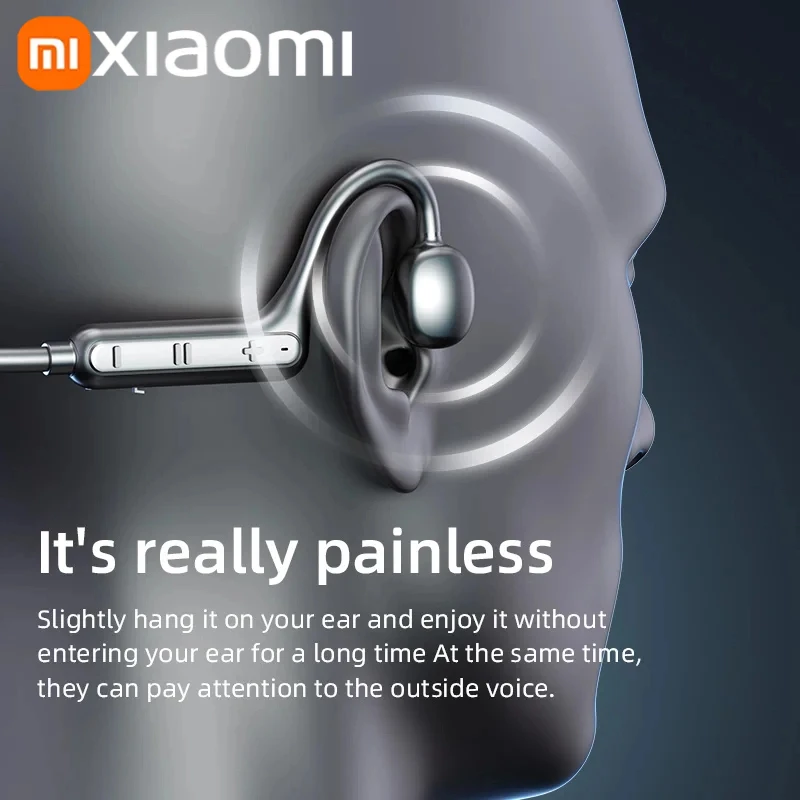 سماعة أذن بلوتوث من Xiaomi، سماعة رأس لاسلكية مثبتة على الرقبة، سماعات أذن مفتوحة من الخلف، توصيل صوت سلس، عمر بطارية طويل