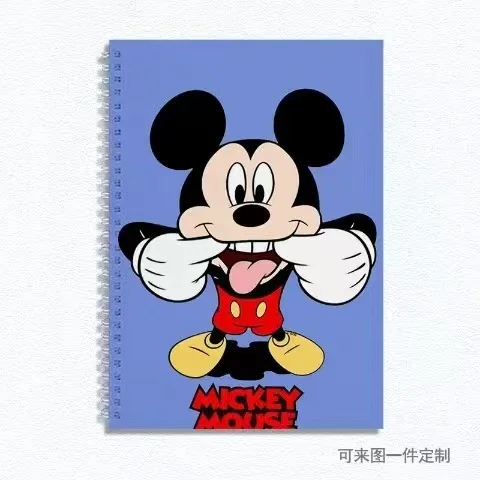 Imagem -02 - Páginas Disney Mickey e Minnie Limitada Livro de Imagens Engrossado Caderno Material Escolar de Escritório Sketchbook em Branco 30