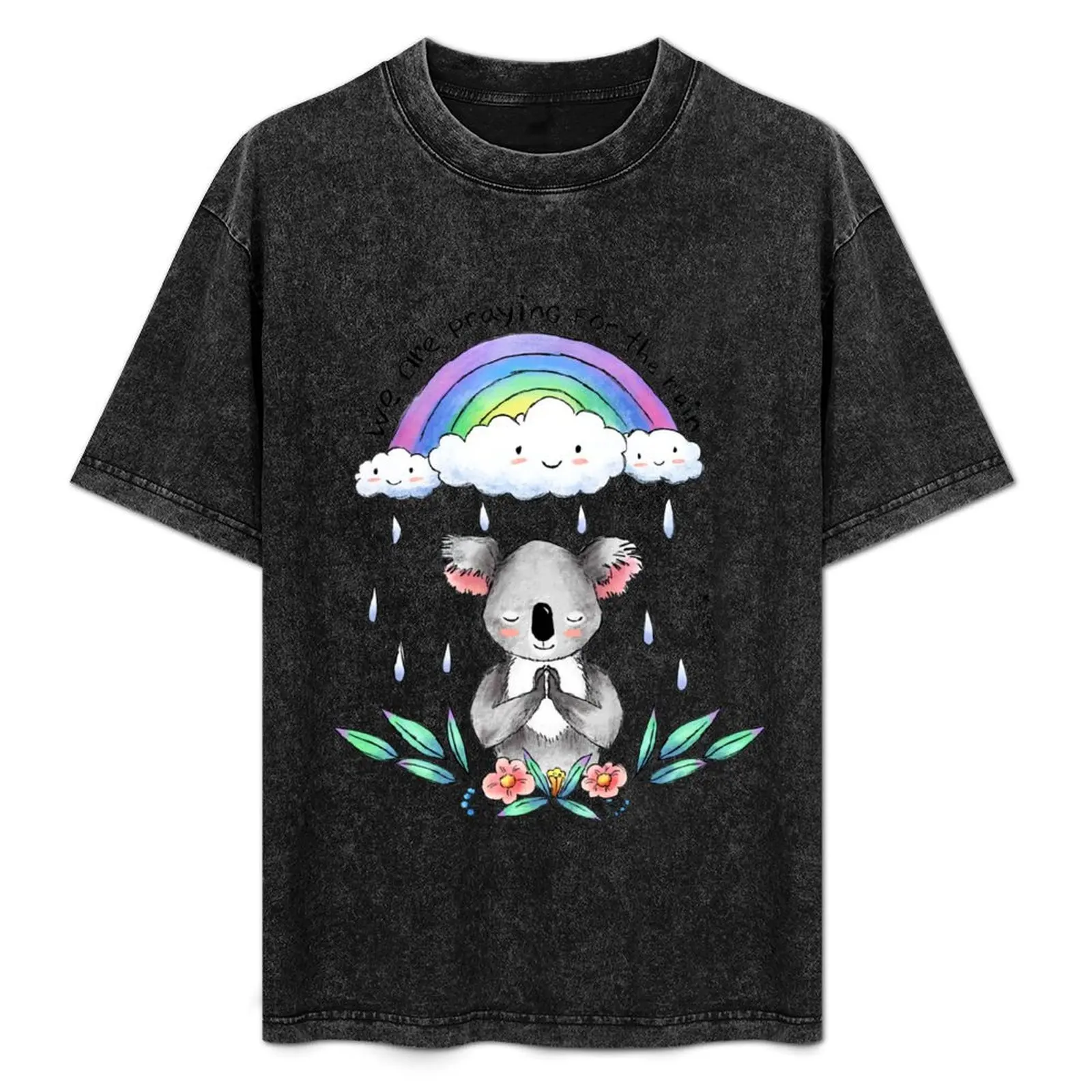 Copie de Save Koala Charity - 100 % des ventes sont destinées au fonds pour sauver les koalas T-shirt décontracté résistant aux taches