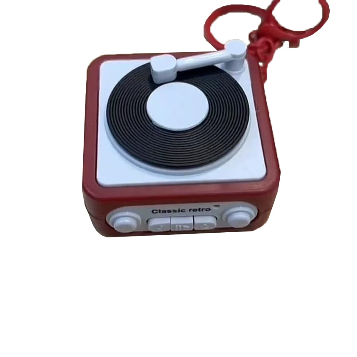 

Mini Phonograph Recording Keychain 15sec Recording Time For Gift