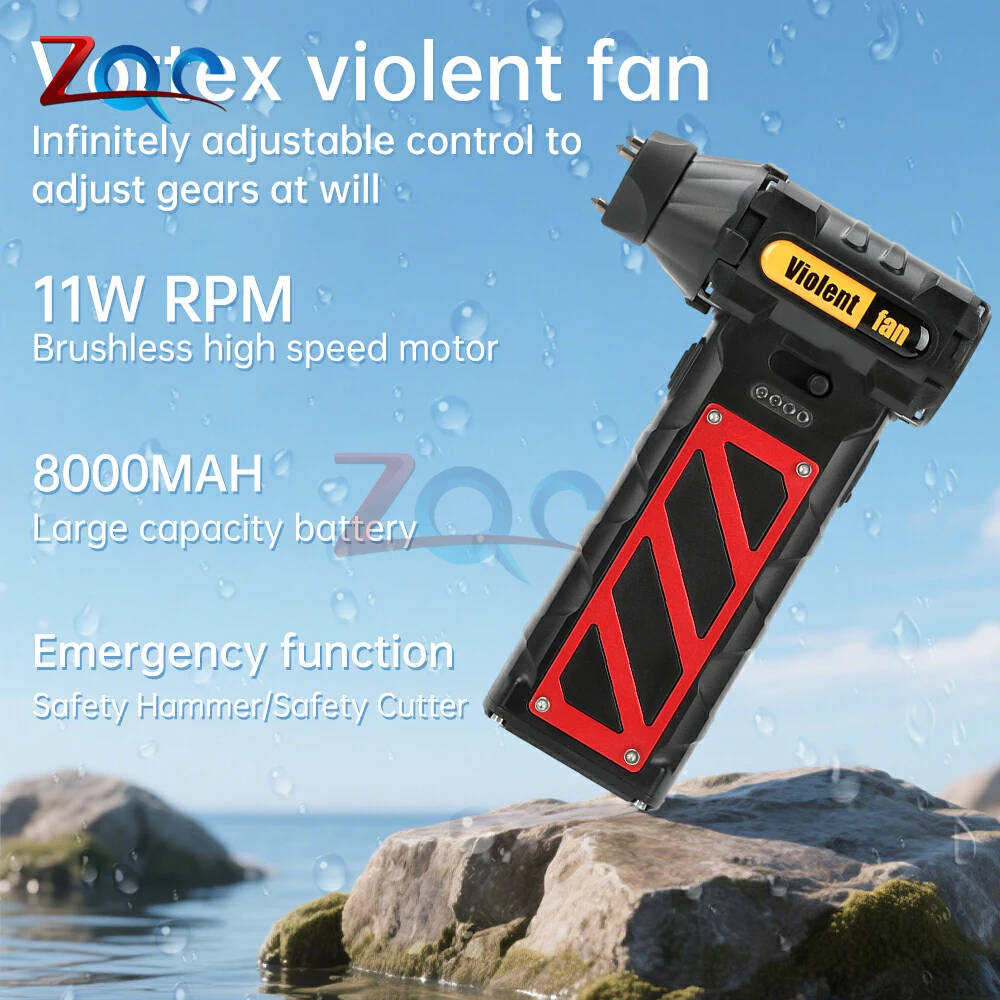 

110000RPM Air Blower Turbo Jet Fan 8000mah Electric Power Display Handheld Mini Dust Cleaner High Speed Duster Gun Cleaning Tool
