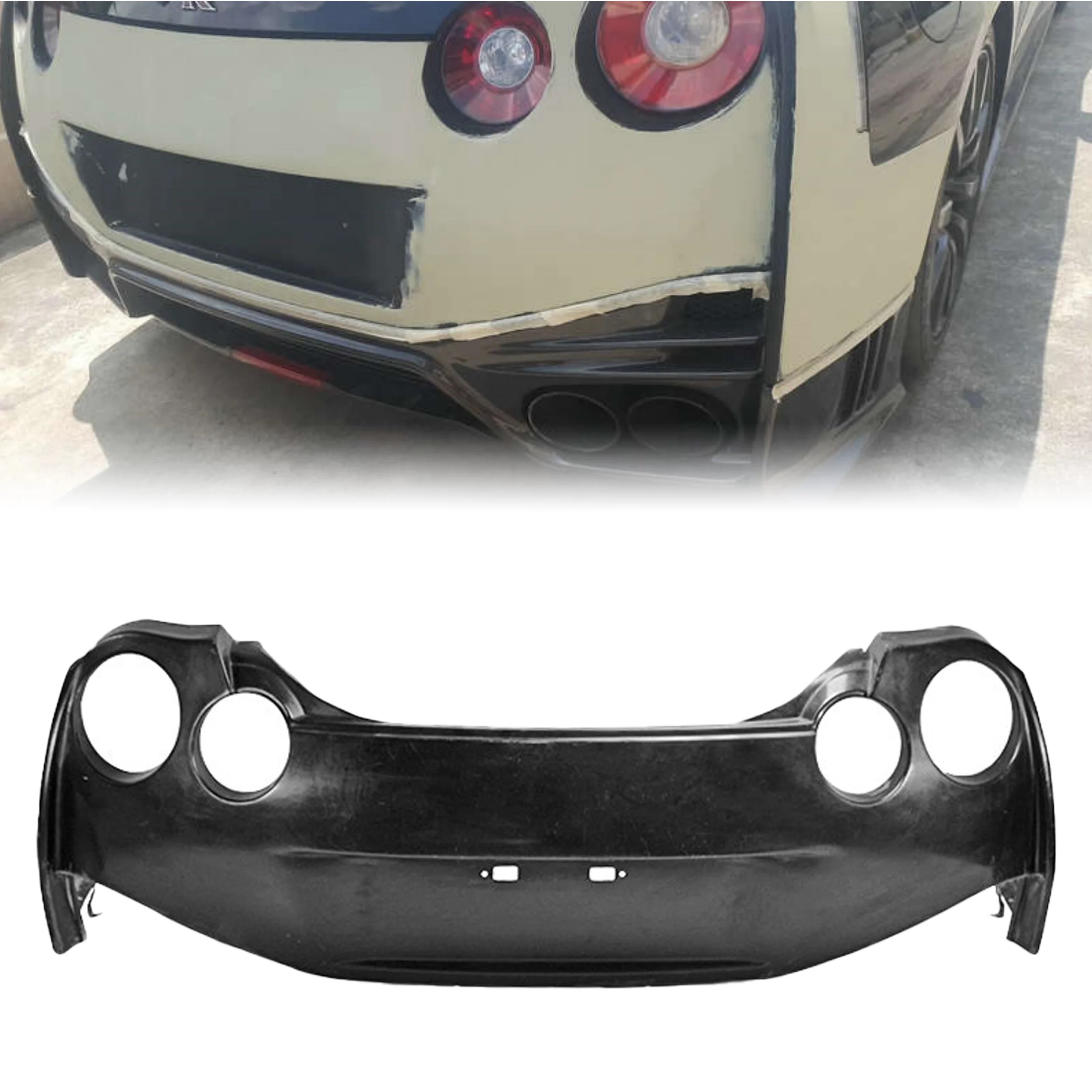 

Wide Body for Nissan GTR R35 Fiberglass Rear Bumper