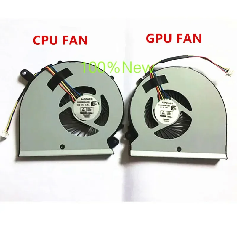 New For Gigabyte Aero15 RP64W RP65W CPU cooling Fan & GPU Fan BS5005HS-U2M BS5005HS-U2N radiator DC5V