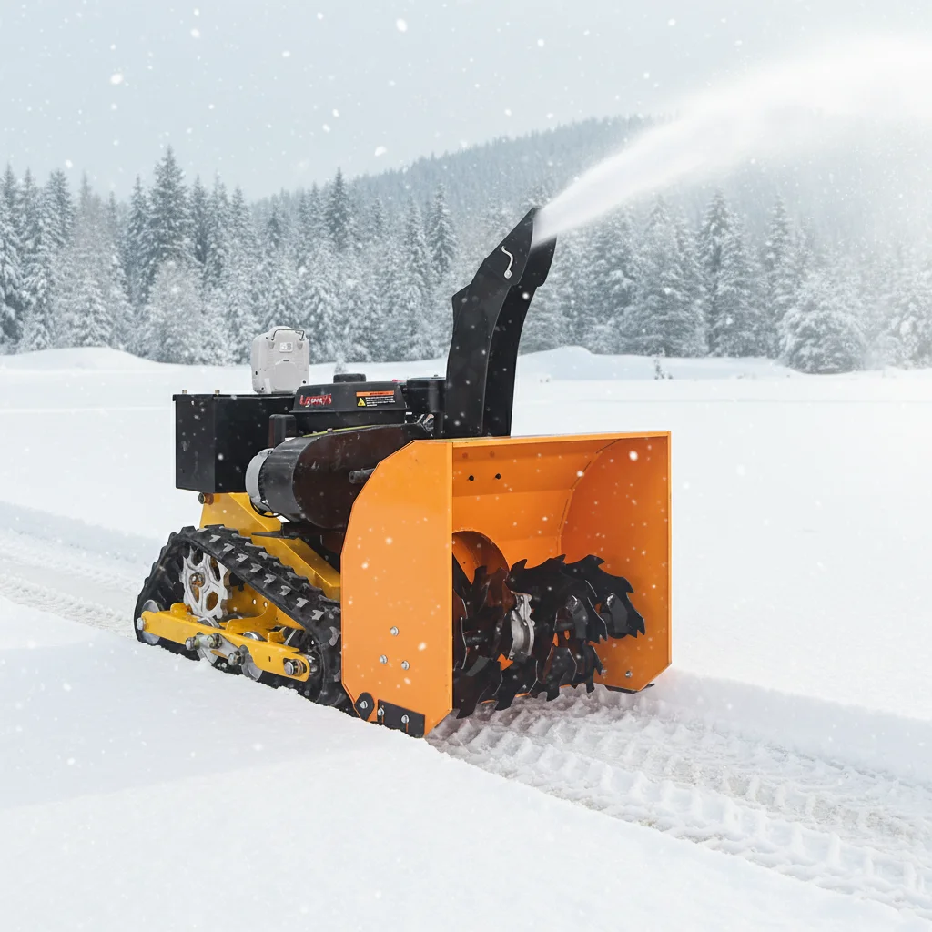 

New Design Remote Control Snow Blower Small Crawler Remote Control Mower Farm Snow Shovel Snow Blower