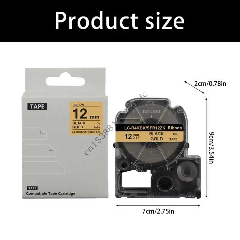 594F 12 مم شريط أزياء الأزياء الشريط العريض من الأزياء لفن العطلات وملصقات الهدايا الفردية