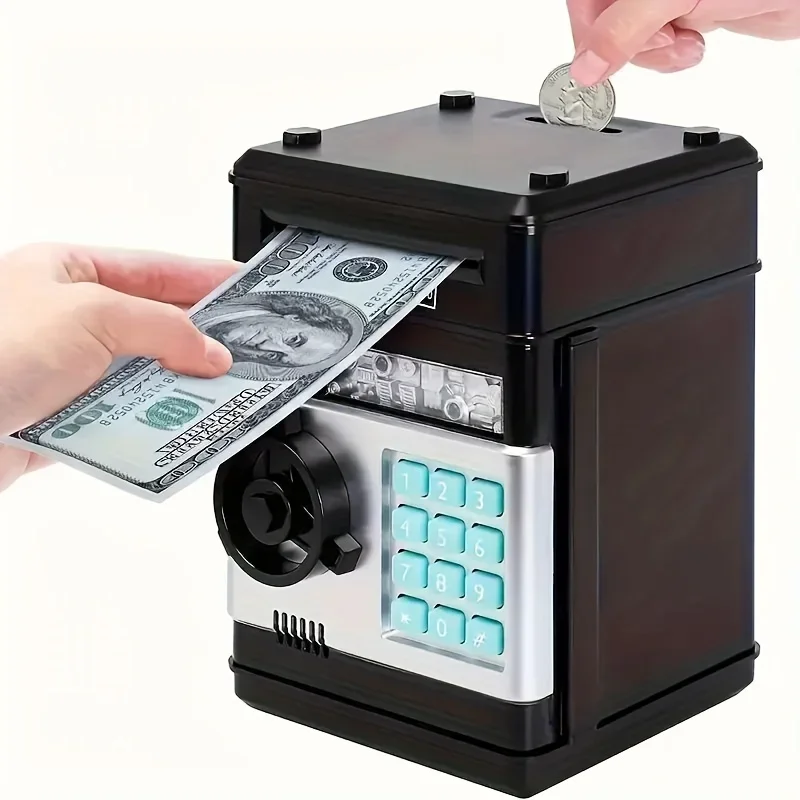 Electronic Piggy Bank Password Safe Box Money Boxes  Children Digital Coins Cash Saving Safe Deposit Atm Machine Kid Gifts