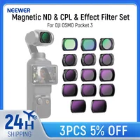 NEEWER Juego de filtros magnéticos ND, CPL y efecto para DJI OSMO Pocket 3, paquete de 14 CPL ND8/16/32/64/128/256/1000 ND8/PL ND16/PL ND32/PL