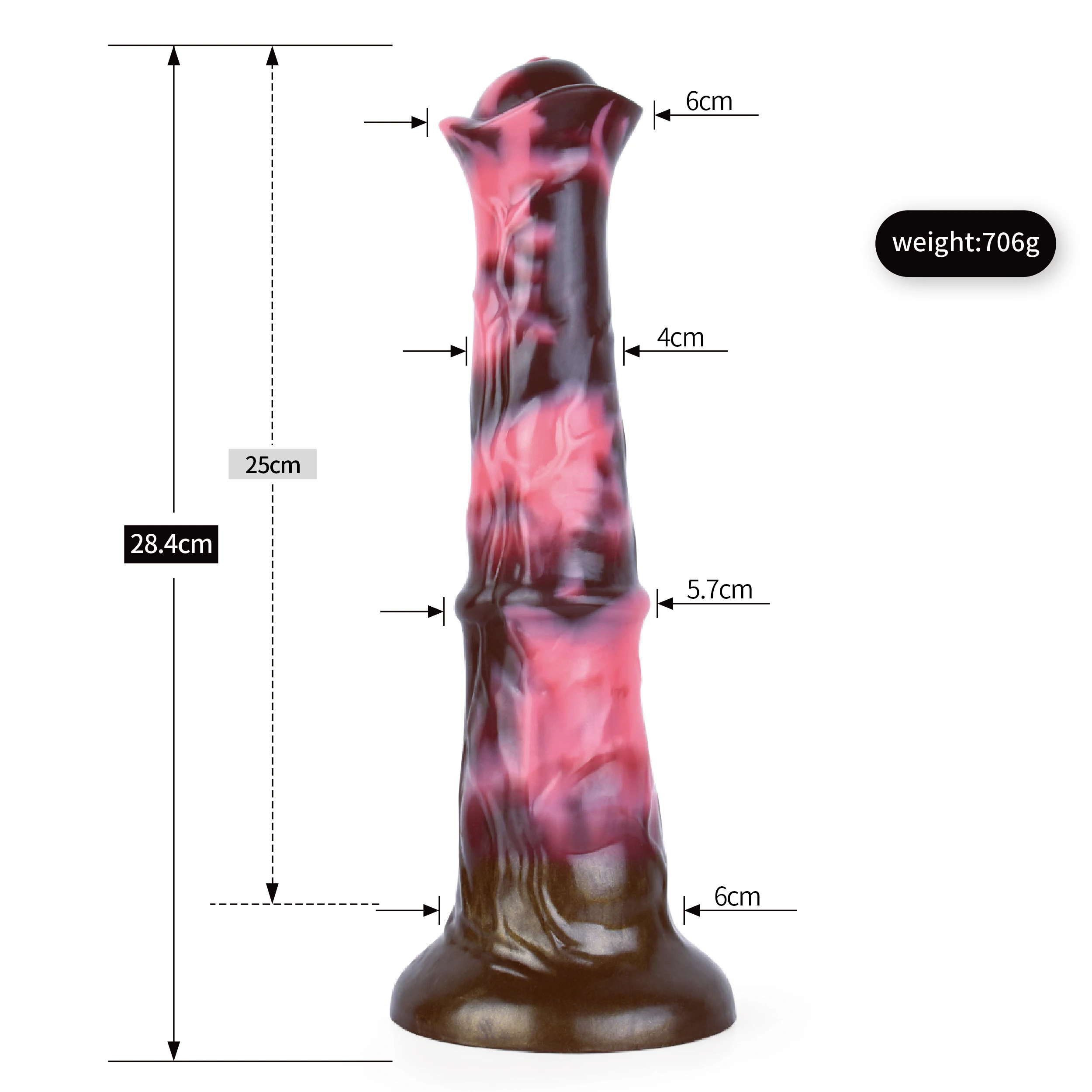 FAAK Realistic Horse Dildo With Suction Cup Silicone Large Long Penis Sex Toys For Men Women Multi Color Female Masturbator