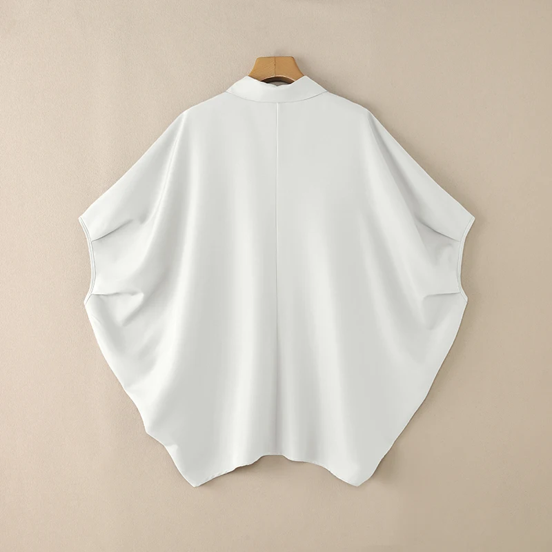 ZANZEA 女性シャツトレンド 2026 春のファッション 3/4 バットウィングスリーブシャツエレガントな固体 OL ワークブラウスカジュアルボタントップスオーバーサイズ