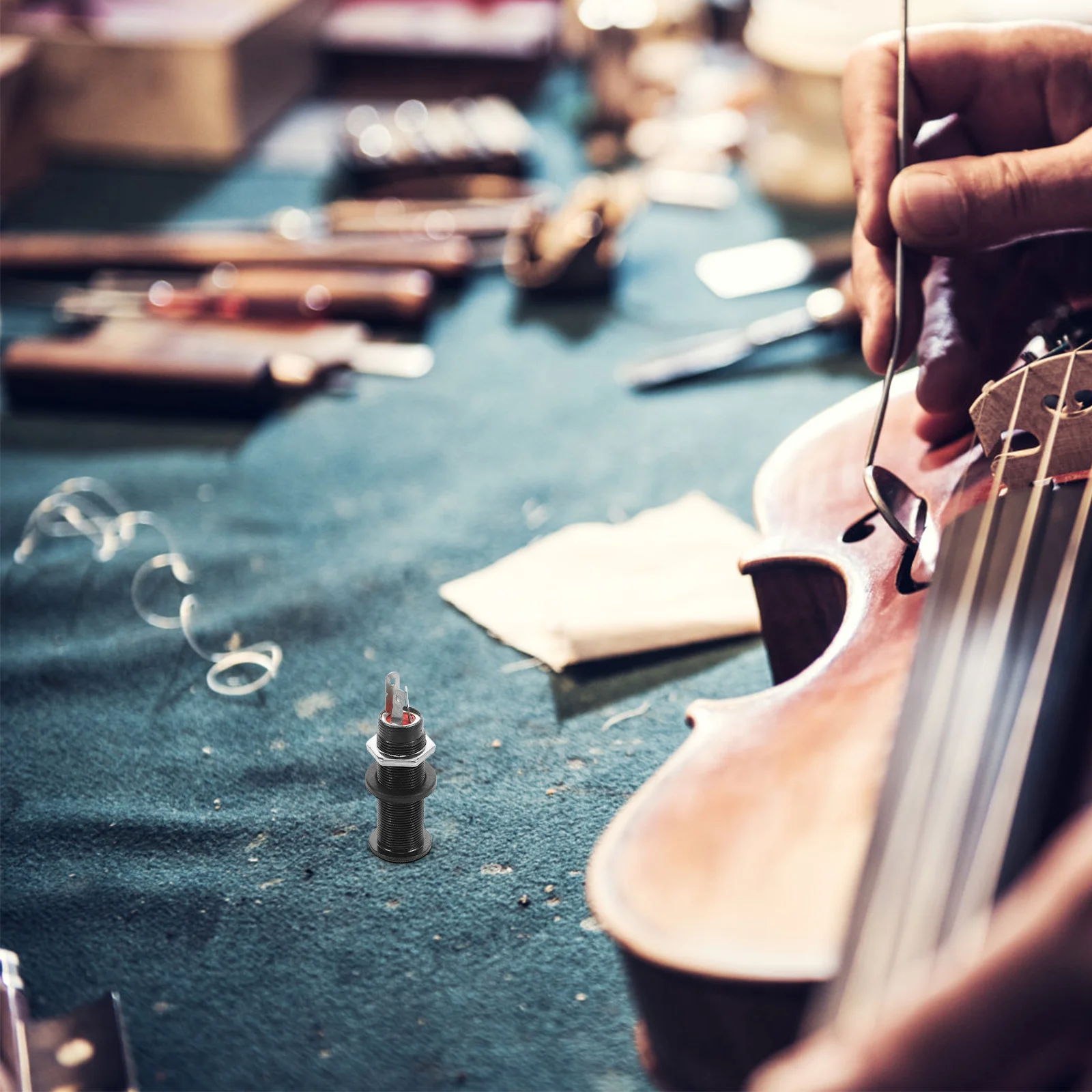 

Pickup Endpin Jack Socket Clear Sound Flush Mount Output For Electric Bass Acoustic Guitar Barrel Plug Guitar Parts