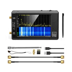 New TinySA Ultra 4 Inch Spectrum Analyzer Handheld Analyzer 4 Inch Display with Battery 100KHz to 5.3GHz with 32GB Card