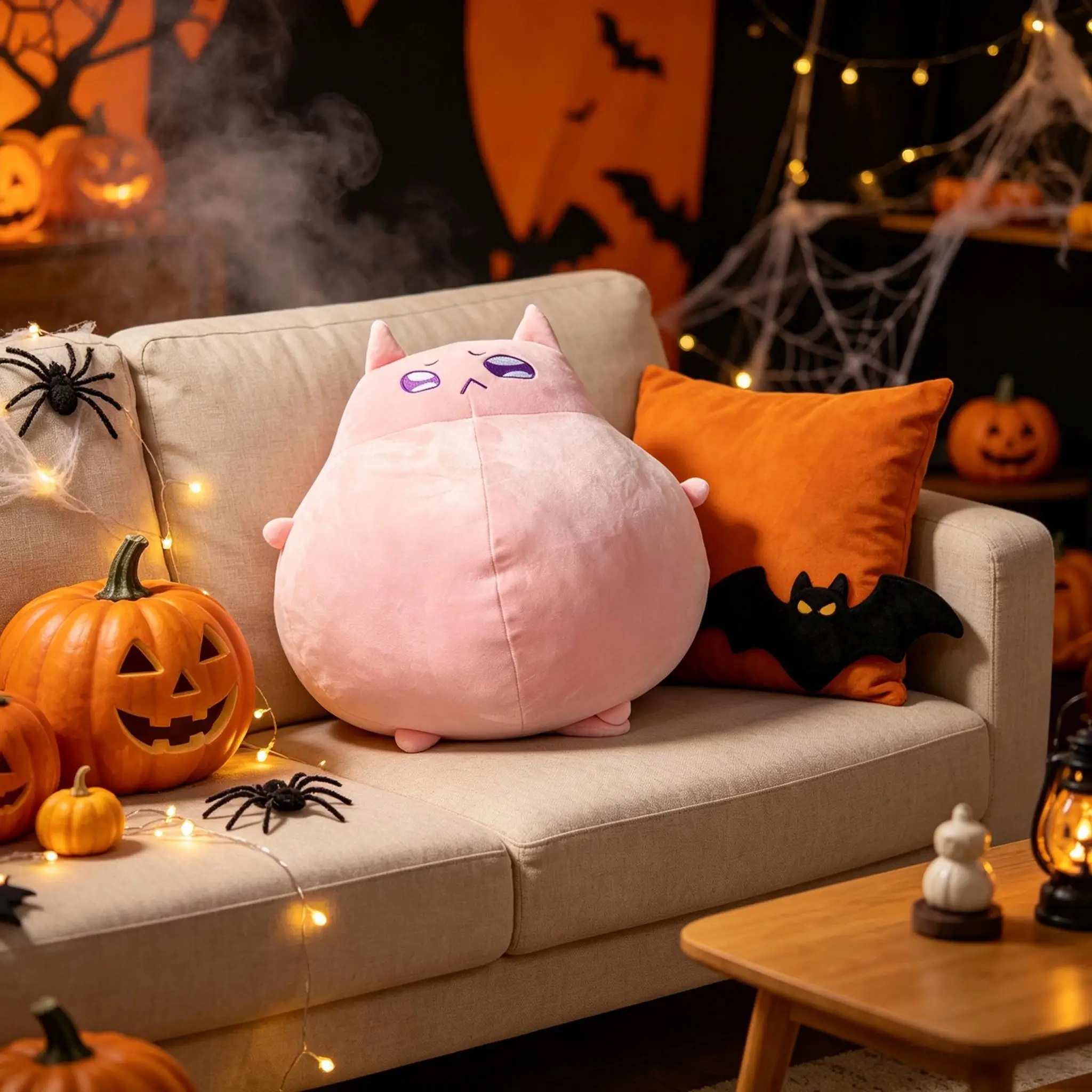 P-chan Needy Streamer Overload Cat Plush Pillow Anime Peripherals Toy Halloween Christmas Collection Room Decor Fans Gift