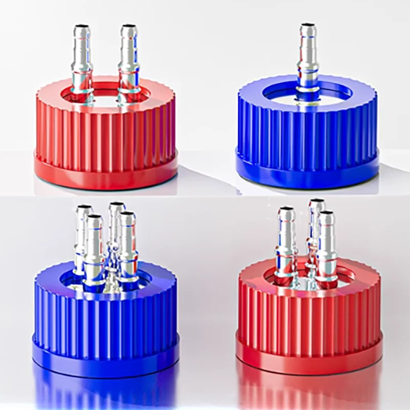 

Stainless steel feed bottle cap Mobile phase cap 1/two/tee/4/GL45 plastic feed bottle cap