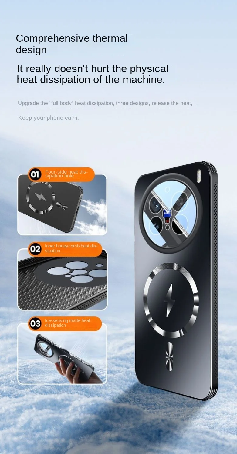 For VIVO X200 Pro Case Hard Matte Magnetic wireless charging Lens Protective Back Cover For VIVO X100S X200 Pro Mini X100 Ultra