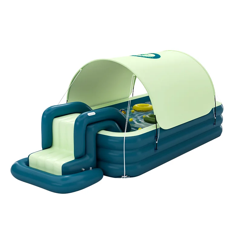 Hot Sale Pvc Outdoor Adult Inflatable Plastic Inflatable Swimming Pools   With Slide