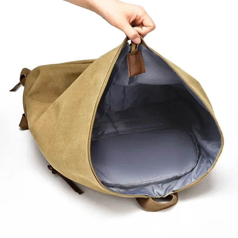 Mannelijke Rugzak Canvas Grote Rug Tas Voor Mannen Mode Casual Man Rugzakken Schooltas Heren Rugzak Tieners Student Reizen