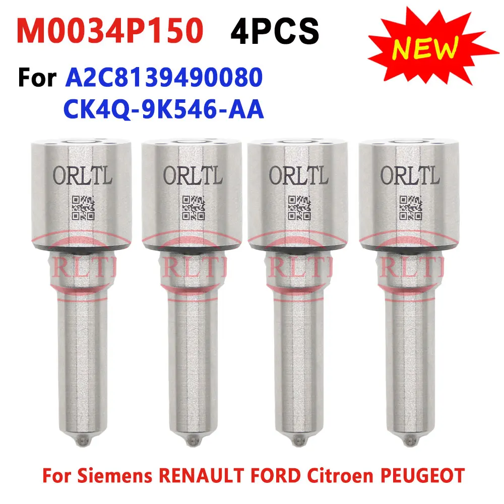 

4PCS New M0034P150 Diesel Fuel Injector Nozzle For CK4Q-9K546-AA A2C8139490080 Injector CK4Q9K546AA