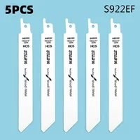 5pcs 150mm S922EF Reciprocating Saw Blades Handsaw Multi Saw Blade Saber Saw For Cutting Wood Metal Pipe Power Tools Accessories