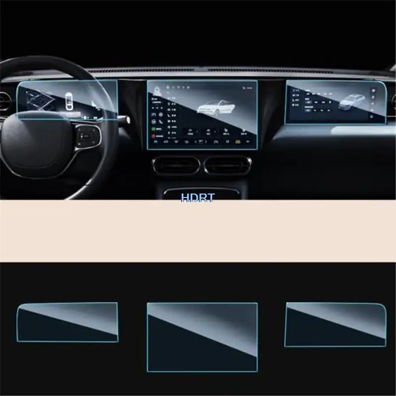 Car Styling Navigation Instrument LCD Display Screen Central Control Interior Glass Film Protector Fit For Leapmotor C11 2021 +