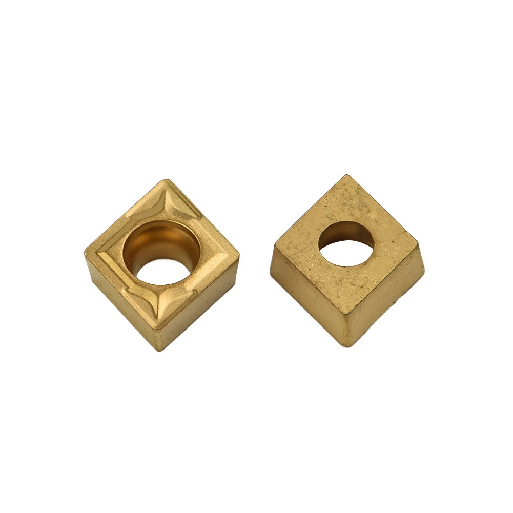 CCMT060204HM YBC251 Lathe CNC Carbide Inserts for Turning Tool Bulk Pack of 10 Gold Color Exquisite Craftsmanship