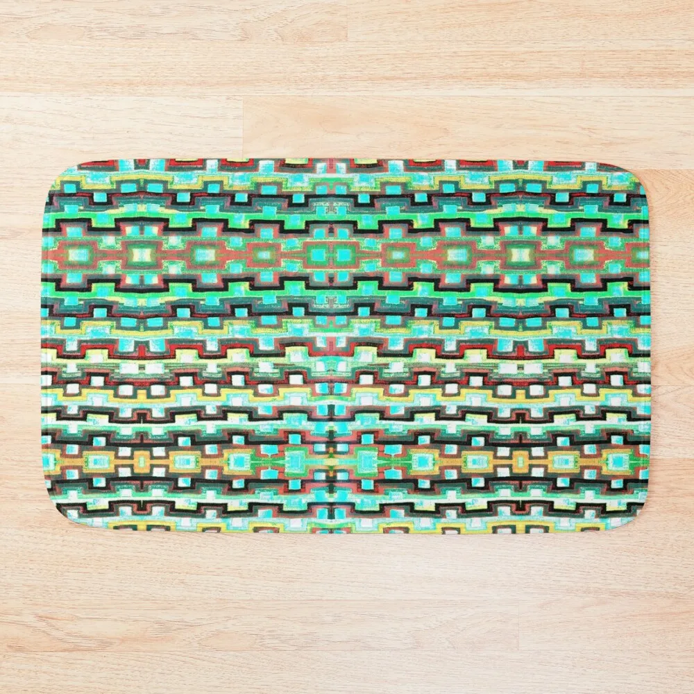

Navajo Colors 19 by Hypersphere Bath Mat Non-Slip Bathtub Carpet For Home Entrance Accessories Sets For The Bathroom Mat