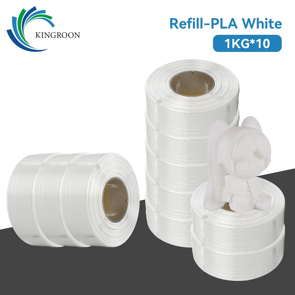 

Нить для 3D-принтера KINGROON без катушки PLA 10 кг 5 кг 3 кг 1 кг 1,75 мм — конструкция без спутывания для надежной и легкой печати
