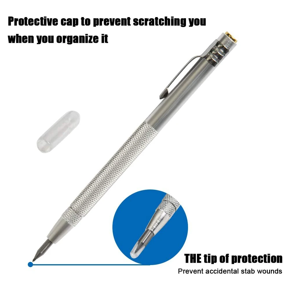 Hgih Quality Carbide Scriber Scribing Pen 137mm Etching Tool Scriber Pen Hand Marking Tool Engraving Hard Steel Ceramic