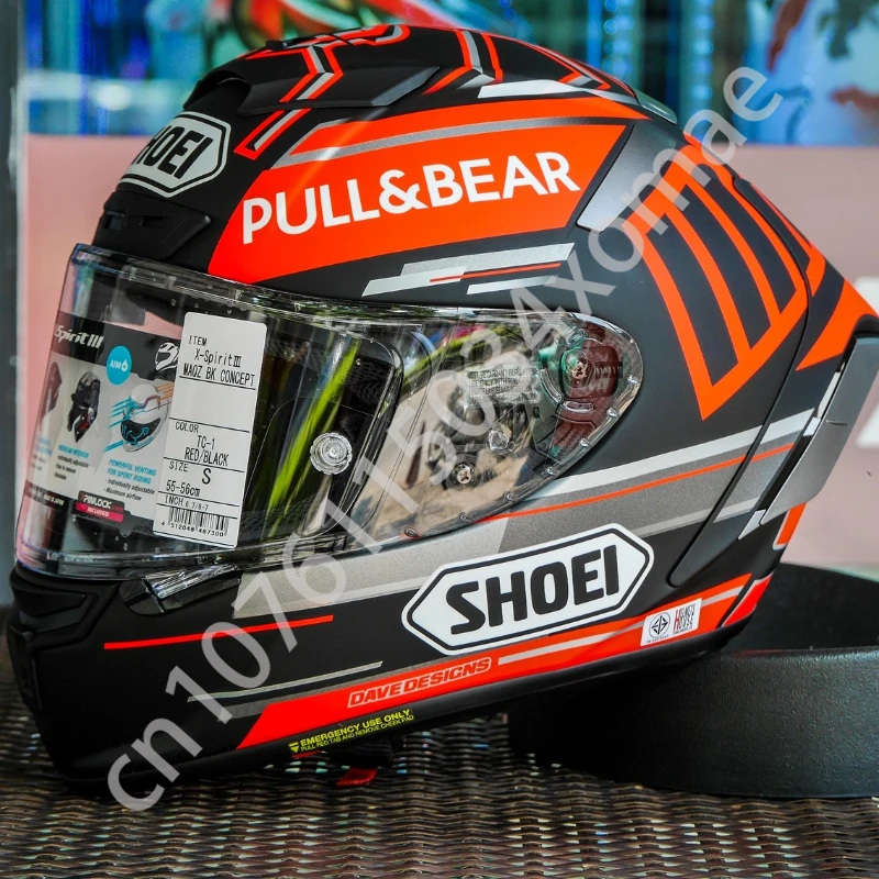 Shoei X-14 Helm Marquez Zwart Concept X-Veertien X-Spirit Iii Full Face Helm Sportfiets Racen Motorhelm