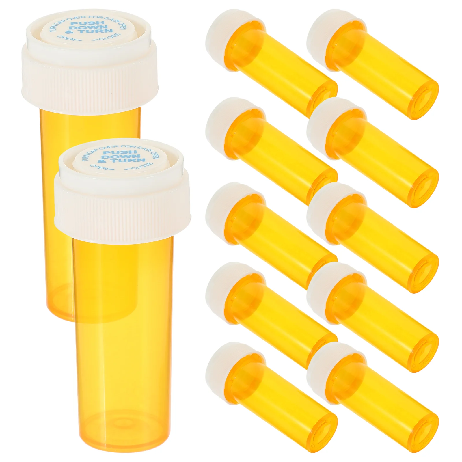 12 Pcs Transparent Travel Pill Emergency Prop Canning Supplies Medicine Bottle Accessory Convenient