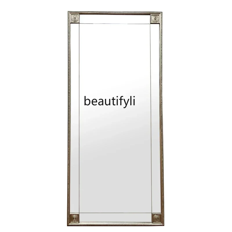 Yy French fitting mirror personalized household floor mirror  women's clothing store dressing  bedroom full body floor mirror